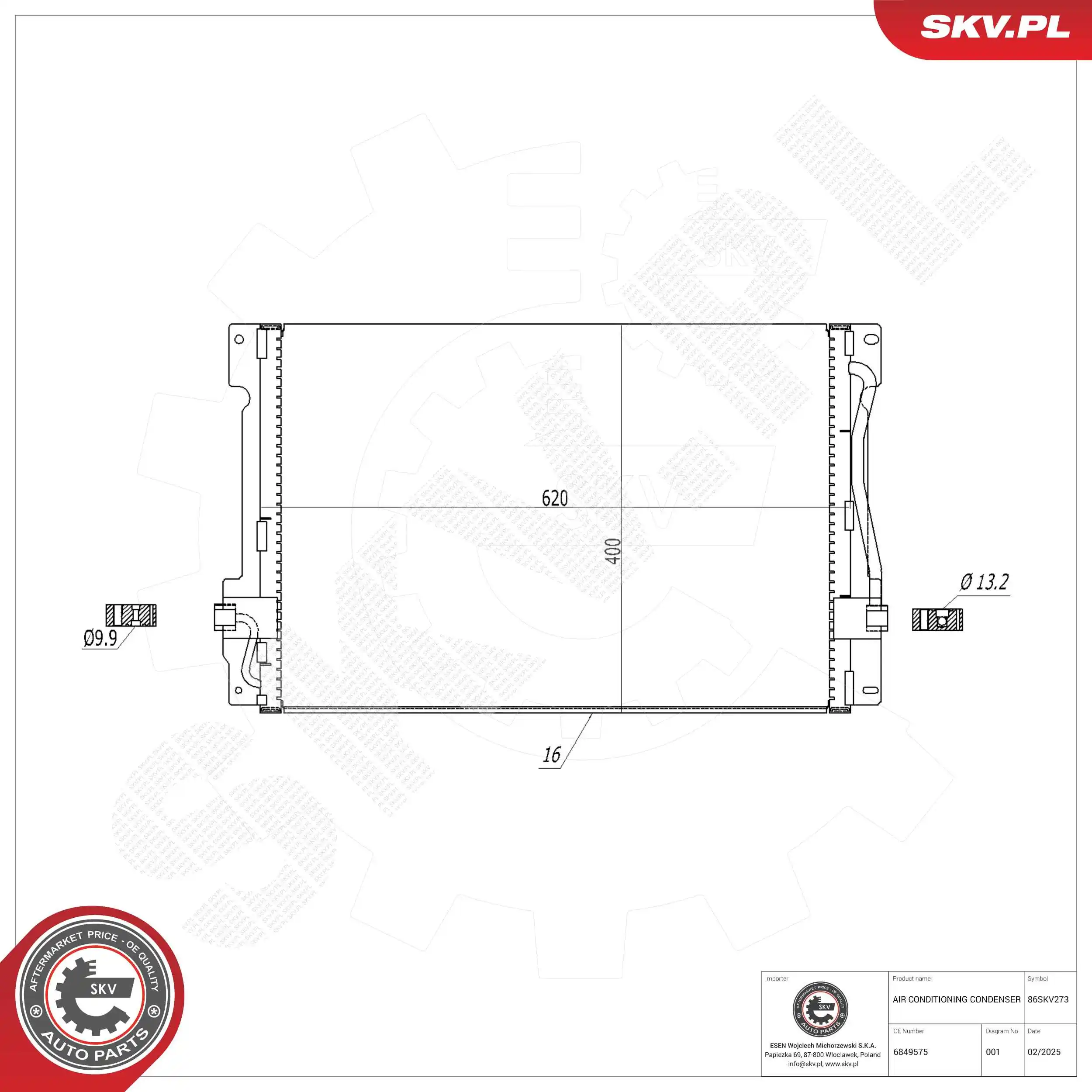 Condenser, air conditioning